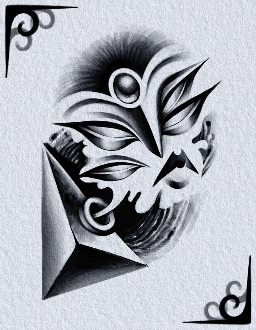 Volto Astratto Geometrico